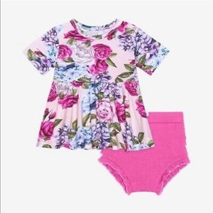 Posh Peanut Monroe Peplum Bummie Set